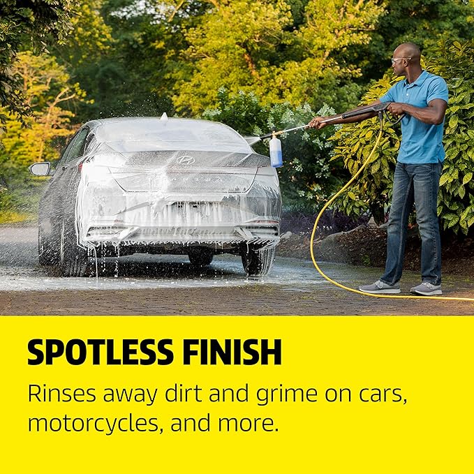 KÄRCHER Vehicle Wash and Wax, Pressure Washer Detergent, Cleans Cars, Bikes, Trucks, Boats and More, Highly Concentrated, Makes up to 40 gal of Cleaner