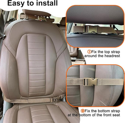 MYDAYS 2 Pack Tactical Seat Back Gun Rack, Camo Front Seat Organizer with MOLLE Panel Vehicle Gun Holder, Hunting Rifle/Shotgun (Camo1)