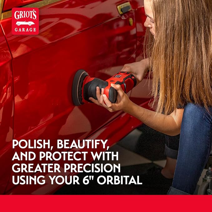 Griot's Garage 5" Orbital Conversion Kit for Car Detailing, Polishing, Waxing, Swirl and Scratch Removal, Includes 5" Backing Plate, Correcting, Finishing and Wax Pads, 10515