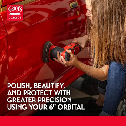 Griot's Garage 5" Orbital Conversion Kit for Car Detailing, Polishing, Waxing, Swirl and Scratch Removal, Includes 5" Backing Plate, Correcting, Finishing and Wax Pads, 10515