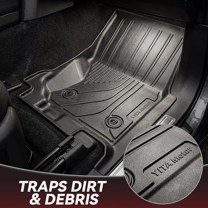YITAMOTOR Floor Mats Set Fit for Toyota 4Runner 2025 2026 5-Seats(Fits Gas,Not Fit Hybrid) with Trunk mat &Backrest mat, All Weather TPE Custom Fit Liner for 4 Runner SR5/TRD/Limited 6th gen Car Mats