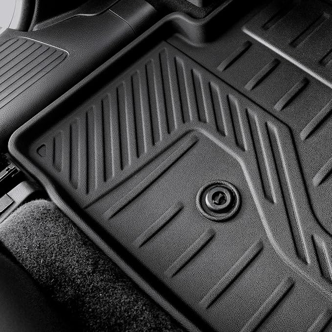 Floor Mats for Honda Pilot 2023-2025 2026, Cargo Mat with Backrest Mat All Weather TPE Cargo Liner Replacement Protection for Honda Pilot Accessories Door Sill Guards
