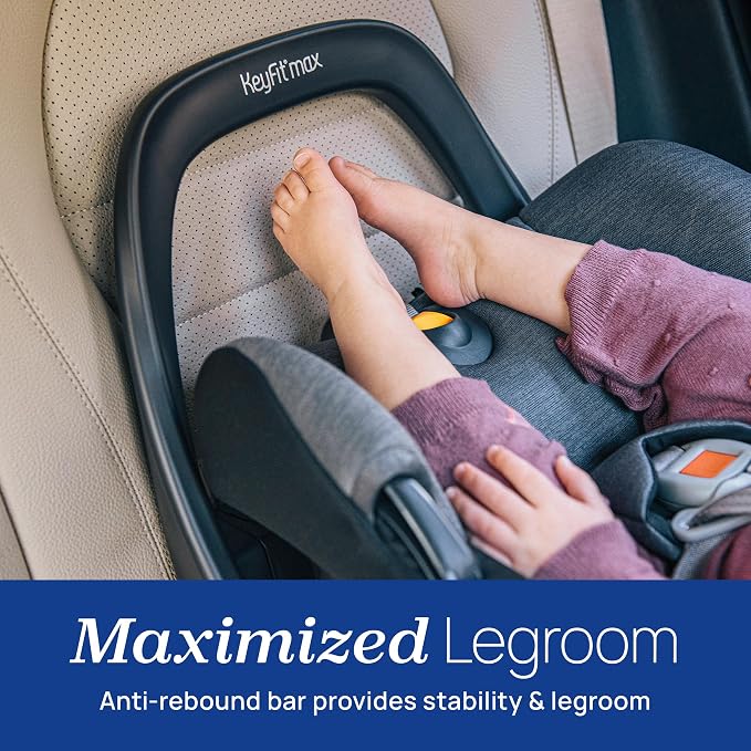Chicco KeyFit Max Zip ClearTex Infant Car Seat and Base, Rear-Facing Seat for Infants 4-30 lbs., Infant Head and Body Support, Compatible with Chicco Strollers, Baby Travel Gear, Sierra/Beige