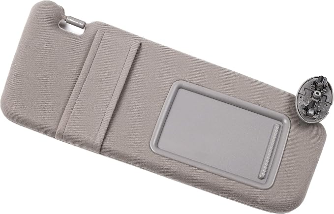 Ezzy Auto Gray Right Passenger Side Sun Visor fit for Toyota Camry Without Sunroof 2007 2008 2009 2010 2011