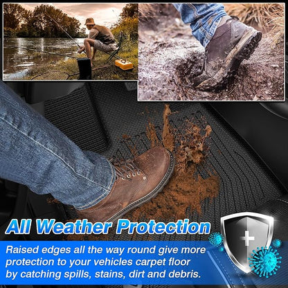 Passport Floor Mats - Car Mats for Honda Passport 2026, All Weather Floor Mat for Passport Accessories, Heavy Duty Rubber Mats, Car Accessories