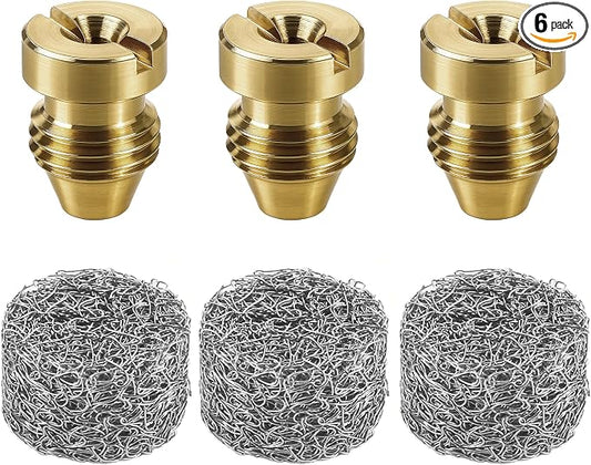 3 Pieces 1.1 mm Foam Cannon Orifice Nozzle and 3 Pieces Foam Maker, Universal Thread Tips for Snow Foam Lance