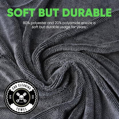 KKV 2-Pack Microfiber Towels (35"x 24") Extra Large Ultra Absorbent Drying Towel for Cars and Trucks, Without Streaks, Scratches, or Water Spots