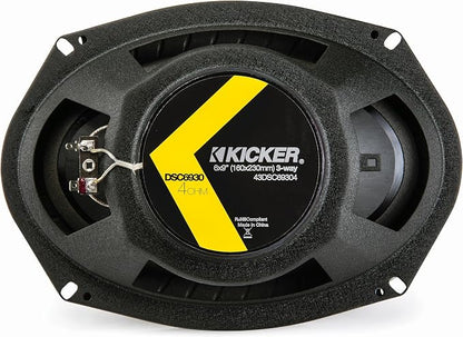 KICKER DSC6930 6x9-Inch (160x230mm) 3-Way Speakers, 4-Ohm (Pair)