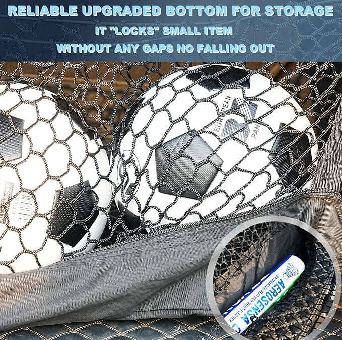 Envelope Style Upgraded Cargo Net Compatible with Hyundai Palisade Upgraded New 2026 2025 2024 2023 2022 2021 2020 Trunk Car Tailgate Netting