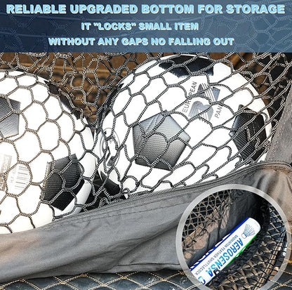 Envelope Style Cargo Net Compatible with Chevrolet Chevy Tahoe, GMC Yukon (Not for XL) New 2026 2025 2024 2023 2022 2021 2020 2019 2018 2017 2016 2015 Upgraded SUV Trunk Car Rear Tailgate Netting