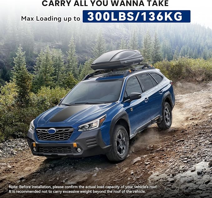 300Lbs Lockable Roof Rack Cross Bars Compatible with Subaru Outback Wilderness 2022-2025, Heavy Duty Aluminum Anti-Corrosion Cross Bar Fit Luggage Luggage Kayaks Bicycles Snowboard