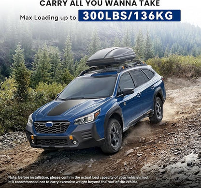 300Lbs Lockable Roof Rack Cross Bars Compatible with Subaru Outback Wilderness 2022-2025, Heavy Duty Aluminum Anti-Corrosion Cross Bar Fit Luggage Luggage Kayaks Bicycles Snowboard