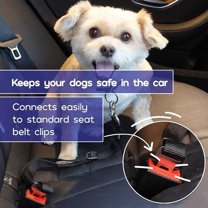 Mr. Pen- Dog Seat Belt, 2 Pack, Adjustable Dog Seat Belt for Car | Dog Seatbelt, Dog Car Seat Belts, Seat Belt for Dogs in Car, Dog Car Seat Belt, Dog Car Leash, Dog Seatbelt Harness