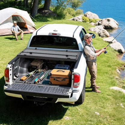 YITAMOTOR Low-Profile Hard Quad-Fold Truck Bed Tonneau Cover Compatible with Dodge Ram 2500 3500 2010-2026 with 6.4 ft Bed Without Rambox