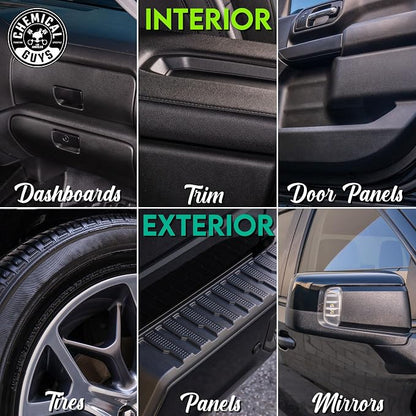 Chemical Guys HydroShield Vinyl, Rubber & Plastic Ceramic Shine Coating - Plastic Restorer for Interior & Exterior Trim, Tires & Trim - Restores Shine, Safe for Cars, Trucks & RVs, 16 fl oz