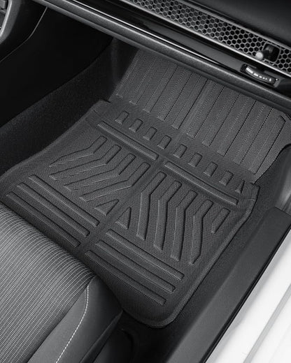 Custom Fit 3 Pcs Floor Mats for Honda Civic 2022-2025 - All-Weather Rubber Mats & Liners, Heavy Duty Car Interior Protection for Civic, Weather-Resistant & Easy to Clean