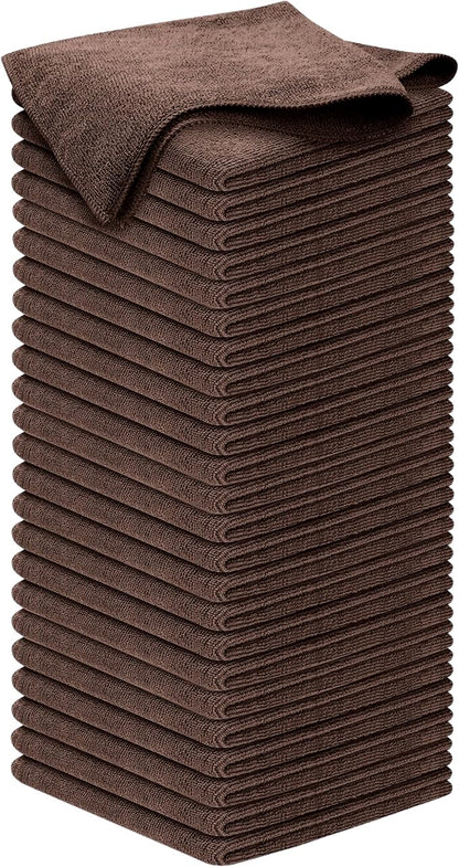 USANOOKS Premium 300GSM Microfiber Cleaning Cloth - 12.5"x12.5" High Performance - 1200 Washes, Ultra Absorbent Microfiber Towels for Cars Undercarriage, Rims & Engine Bay Cleaning - Microfiber Cloth