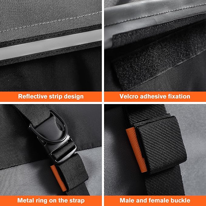 Waterproof Rooftop Cargo Carrier Bag, 100% Waterproof Sealing with Anti-Slip Mat, Fits Vehicles with or Without Roof Rack, 21 Cubic Feet