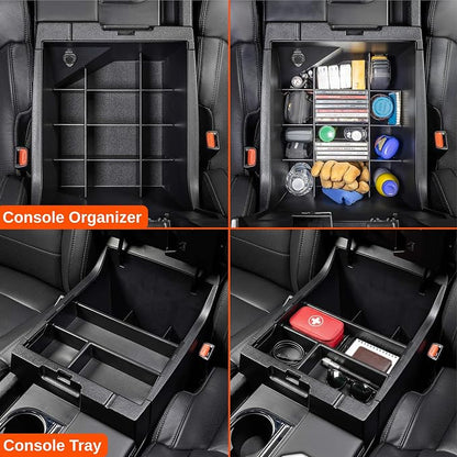 Vehicle OCD - Center Console Divider and Tray Organizer for Toyota Tundra (2014-2021) - Made in USA - SLX502
