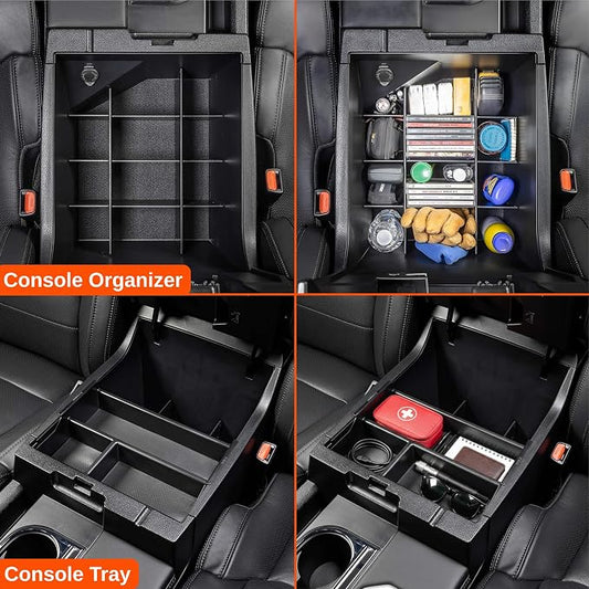 Vehicle OCD - Center Console Divider and Tray Organizer for Toyota Tundra (2014-2021) - Made in USA - SLX502