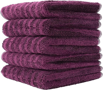 VIKING Microfiber Towels for Cars, Dual-Weave Professional Detailing Towel for Car Cleaning Kit, 14 Inch x 14 Inch, 5 Pack