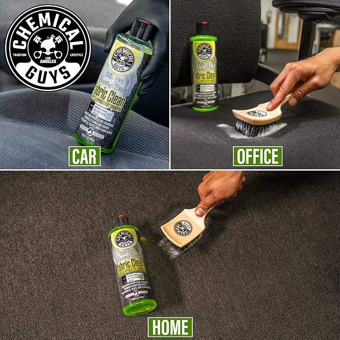 Chemical Guys Foaming Citrus Fabric Clean, Carpet and Upholstery Cleaner - Car Carpet Cleaner for Seats, and Floor Mats, Safe for Home, Office & More, Citrus Scent - 16 oz