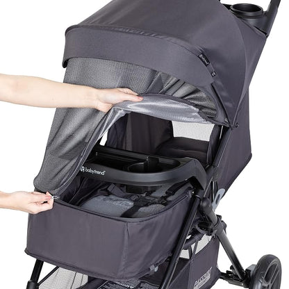 Baby Trend Passport Carriage Travel System, Silver Sky