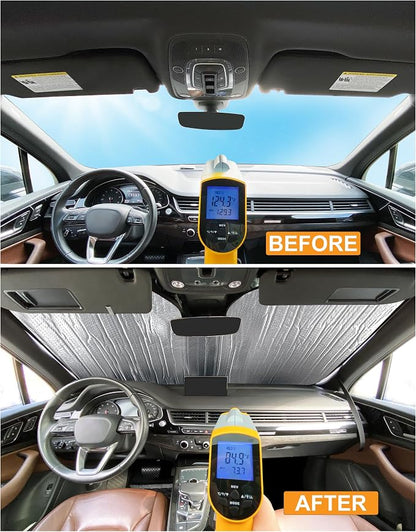 YelloPro Rear Tailgate Window Sunshade Custom Fit for 2021 2022 2023 2024 Toyota Venza SUV, LE, XLE, Limited, UV Reflector Sun Protection Accessories
