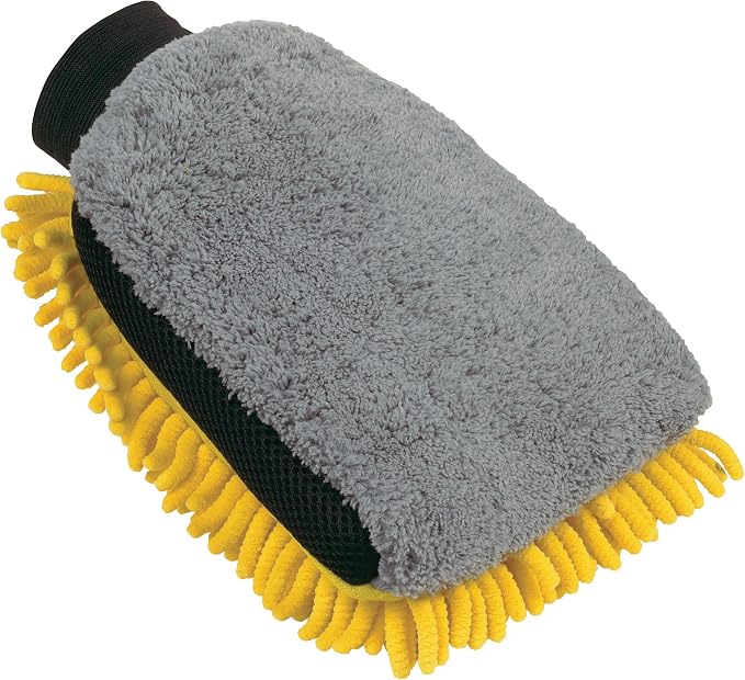 AutoSpa 45602AS Microfiber MAX Total Clean All Over Body Mitt , Yellow