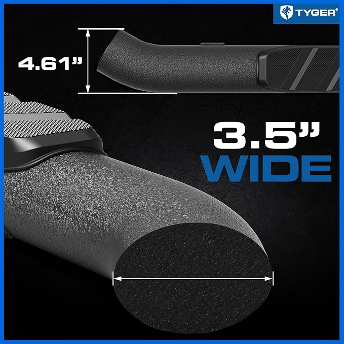 Tyger Auto 3.5" Rider Oval Tube Running Boards Compatible with 2019-2026 Chevy Silverado GMC Sierra 1500; 2020-2026 2500 3500HD | Crew Cab | TG-SS2C64931 | Side Step Rail Nerf Bars