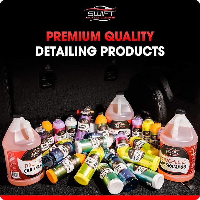 Swift High-Gloss Spray Wax (16 Oz) – Carnauba Liquid Wax Polish for Car Detailing | Easy to Use, Hides Micro Scratches & Safe on All Surfaces | Polish & Protect All Vehicle Types After Car Wash!