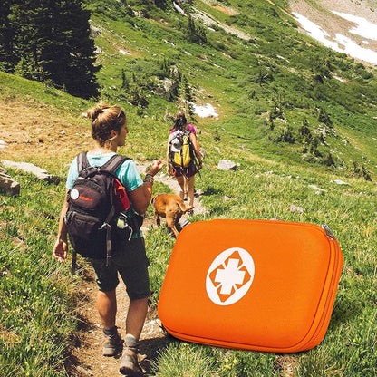 Small-Waterproof Car First-Aid Kit Emergency-Kit - Orange 273Piece Camping Equipment for Camping Hiking Home Travel YIDERBO