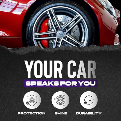 Cristal Products Untouchable Tire Shine Spray Crazy Ice (4 Pack) – Wet Look Tire Shine, No Sling, Long Lasting Car Tire Shine, Easy No Touch Application