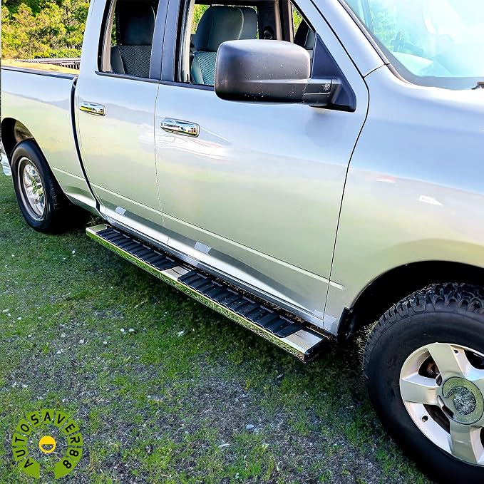 AUTOSAVER88 6.5" Running Boards Compatible with 2019-2026 Chevy Silverado/GMC Sierra 1500, 2020-2026 Silverado/Sierra 2500HD 3500HD Crew Cab Side Steps Nerf Bars (Excl. 2019 1500 LD)