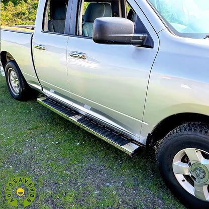 AUTOSAVER88 6.5" Running Boards Compatible with 2019-2026 Chevy Silverado/GMC Sierra 1500, 2020-2026 Silverado/Sierra 2500HD 3500HD Crew Cab Side Steps Nerf Bars (Excl. 2019 1500 LD)