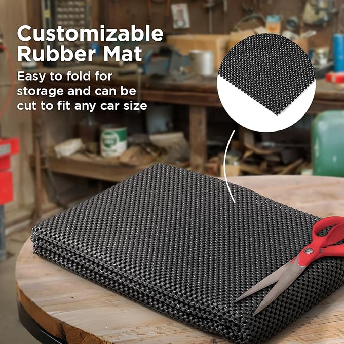 Mockins 60"x40" Anti Slip Mat for Car Top Carrier Rack & Rooftop Cargo Bag | Trimmable Car Roof Cargo Carrier Pad | Multifunctional Roof Rack Pads Mat Cargo Liner | Protective Mat for Truck SUV Van RV | Trimmable Car Roof Cargo Carrier Pad | Multifunct...