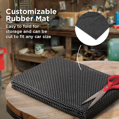 Mockins 60"x40" Anti Slip Mat for Car Top Carrier Rack & Rooftop Cargo Bag | Trimmable Car Roof Cargo Carrier Pad | Multifunctional Roof Rack Pads Mat Cargo Liner | Protective Mat for Truck SUV Van RV | Trimmable Car Roof Cargo Carrier Pad | Multifunct...