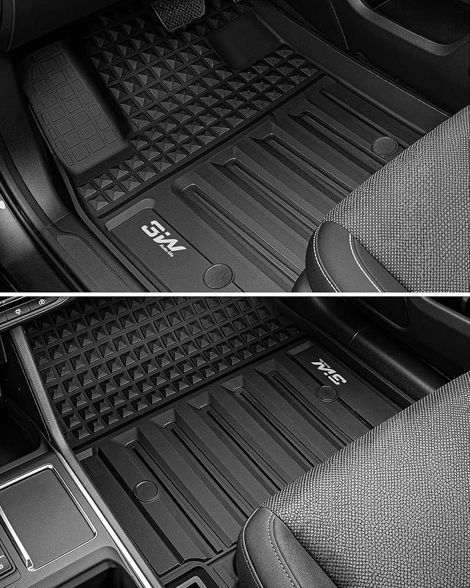 3W Floor Mats for Honda Prologue/Chevrolet Blazer EV 2024-2026 & Cadillac Lyriq 2023-2026 All Weather TPE Custom Fit Floor Liners Cover Protector for Honda Prologue Accessories, Black