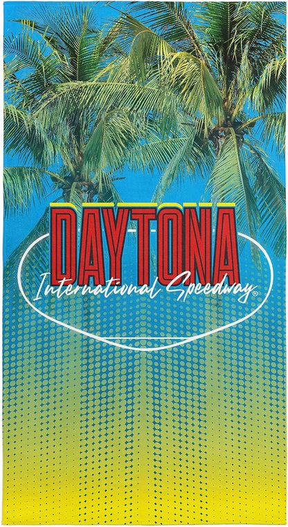 Northwest NASCAR Daytona International Speedway Track Feature Beach Towel, Cotton Blend Lightweight Bath, Pool Swim Travel Fan Gear, 30 x 60 Inch
