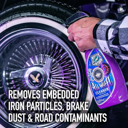 Turtle Wax X Mister Cartoon 54251 All Wheel Cleaner, Removes Surface Contaminants, Brake Dust and Rust, Safe for Paint and Wraps, Metal, and Glass, Low Odor Color Changing Formula, 23 oz.