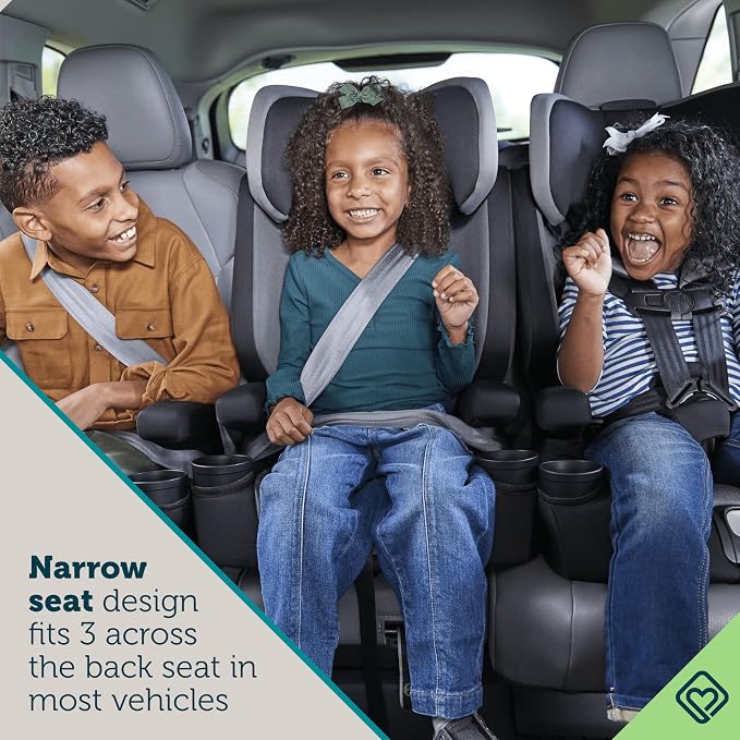 Safety 1st Boost-and-Go Essential 3-in-1 Booster Car Seat, Highback & Backless Modes, Lightweight, Easy Install, Labrador II