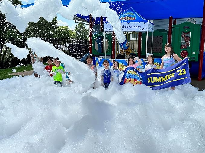 The Most Reliable and robust foam party solution - Up to 700 Gallons or 12 Rounds of bubble party fun - Compatible with ALL Foam Machines & Generators