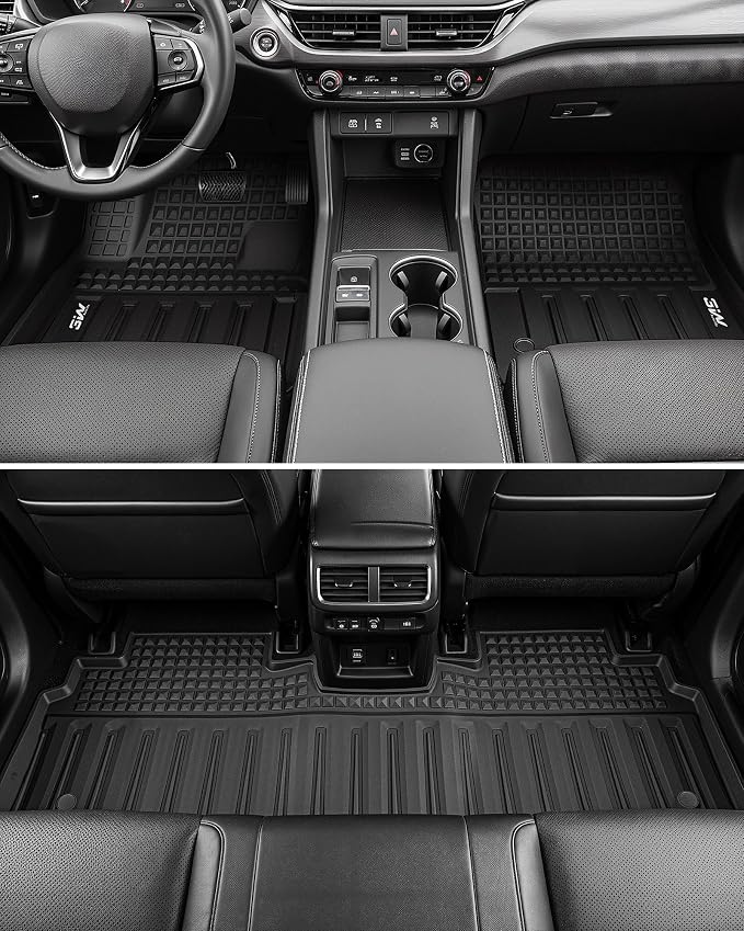 3W Floor Mats for Honda Prologue/Chevrolet Blazer EV 2024-2026 & Cadillac Lyriq 2023-2026 All Weather TPE Custom Fit Floor Liners Cover Protector for Honda Prologue Accessories, Black