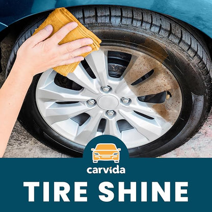 Carvida Tire Shine, Plant-based and Hydrating Cleaner for Tires, Wheels, and Automotive Surfaces, 16oz