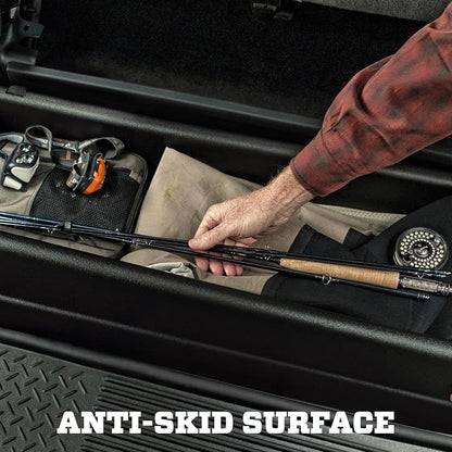 Husky Liners — Under Seat Storage Box | Fits 2014-2018 Chevrolet Silverado/GMC Sierra 1500, 2015-2019 Chevrolet Silverado/GMC Sierra 2500/3500 HD Crew Cab - Black| 09031