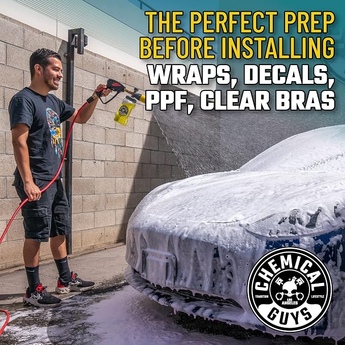 Chemical Guys CWS80364 Clean Slate Deep Surface Cleaning Car Wash Soap (Removes Old Car Waxes, Glazes & Sealants for Superior Surface Prep), 64 fl oz (Half Gallon), Citrus Scent