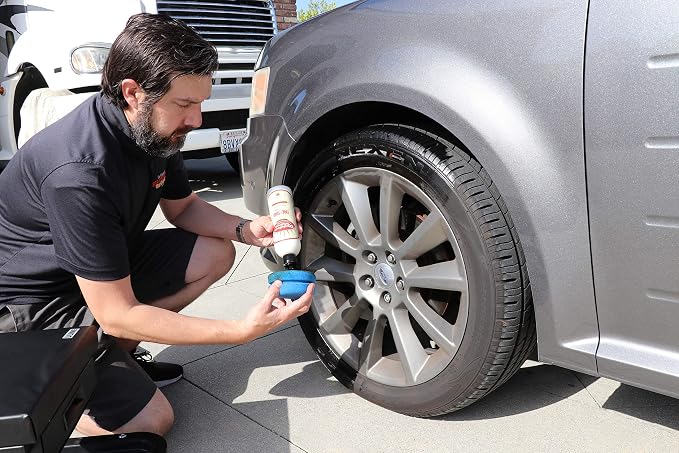 GOLDEN SHINE Tire & Trim Gel Dressing, 16 Ounce Bottle Shines and Protects Tires, Rubber and Exterior Trim, 16016