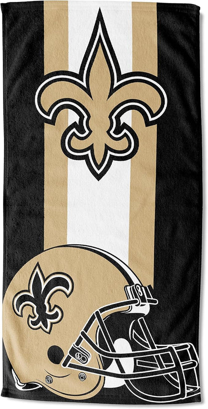 Northwest NFL New Orleans Saints Unisex-Adult Beach Towel, 30" x 60", Zone Read