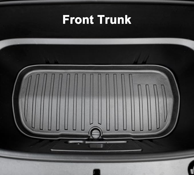 SUPER LINER Tesla Model Y Floor Mats 2025 2026 | Custom Fit All-Weather 12-Piece Set TPE Material| Model Y Juniper Floor Mats Back Seat Protector,Cargo Liner, Trunk & Interior Accessories 5-seat