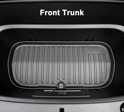 SUPER LINER Tesla Model Y Floor Mats 2025 2026 | Custom Fit All-Weather 12-Piece Set TPE Material| Model Y Juniper Floor Mats Back Seat Protector,Cargo Liner, Trunk & Interior Accessories 5-seat